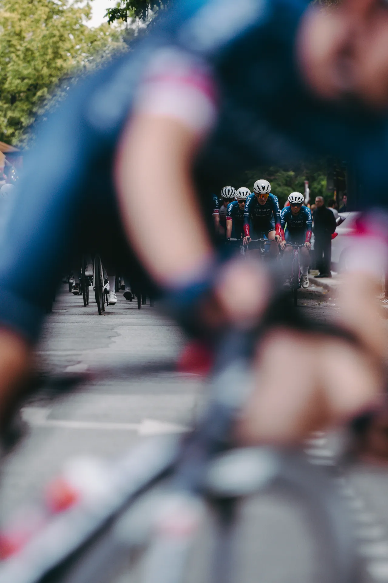 Portrait coureur sur route