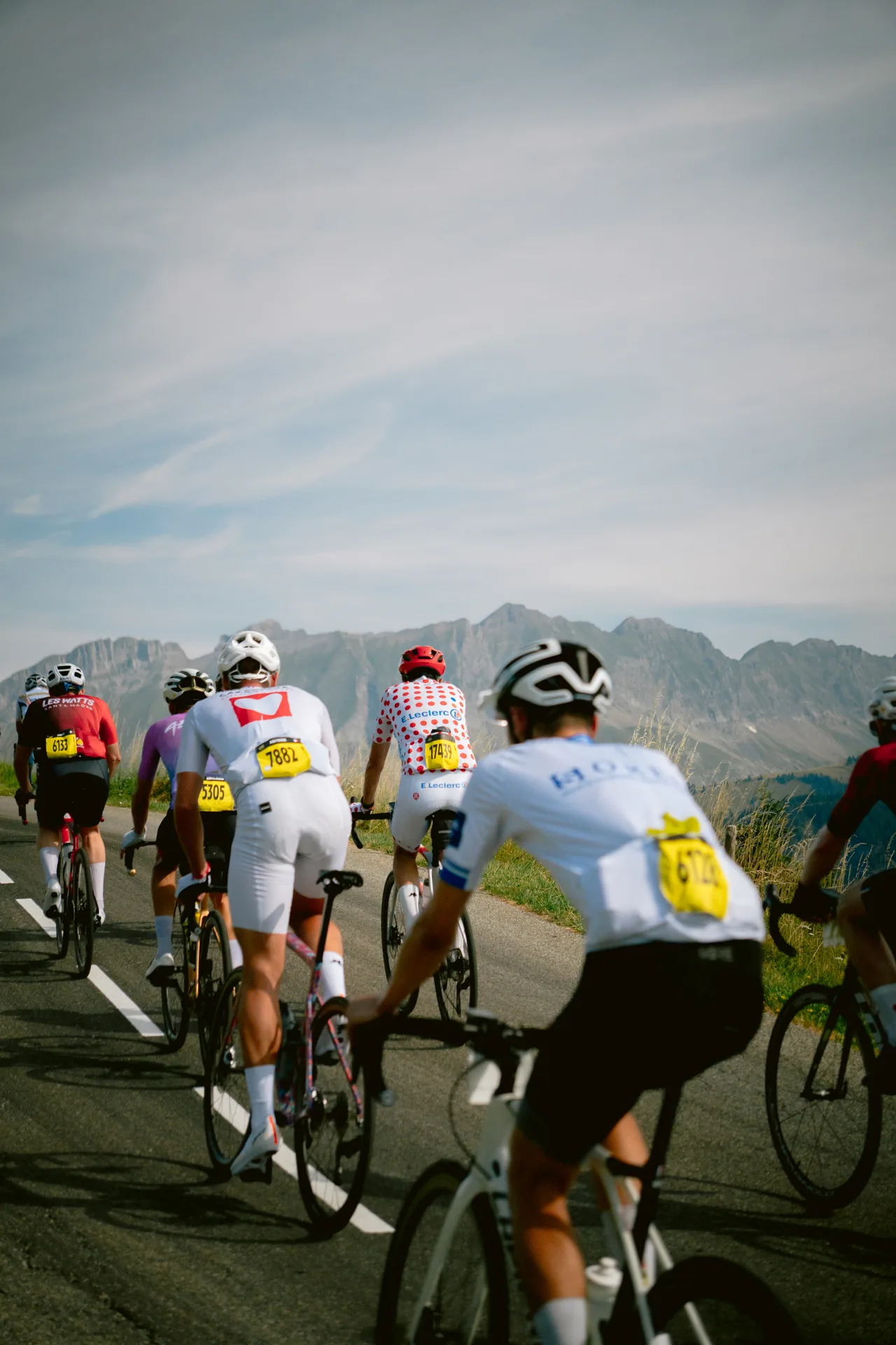 Peloton compact en course
